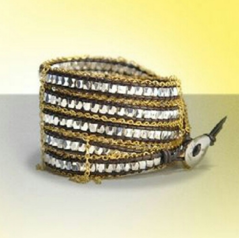 ❤SALE! La Vita Bella Silver and gold wrap bracelet